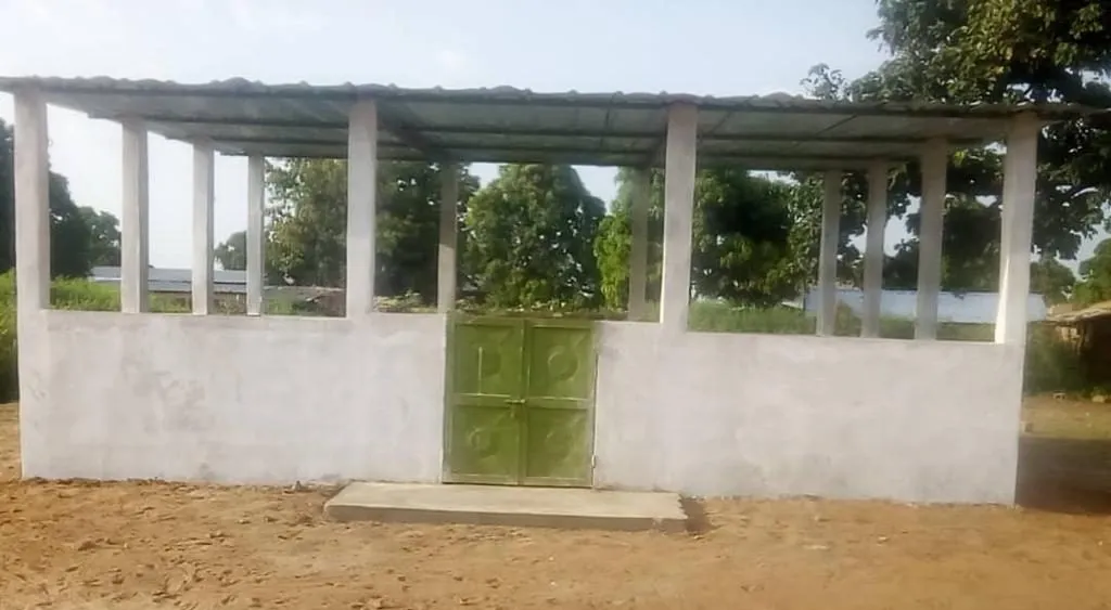 A building in the field